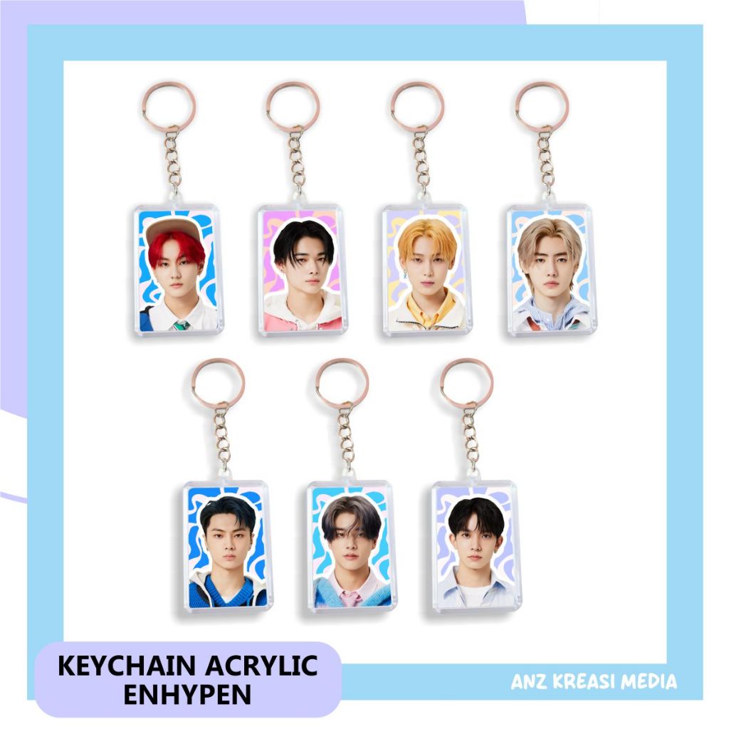 GANTUNGAN ENHYPEN DESIGN พวงกุญแจอะคริลิก - พวงกุญแจ ENHYPEN - KPOP SOUVENIR