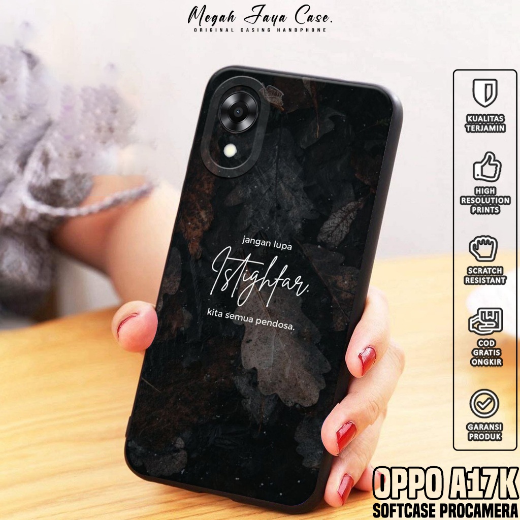 เคส HP Oppo A17K - Oppo A17K Softcase with QUOTES Motif - เคสโทรศัพท์ Oppo A17K - เคสโทรศัพท์ Oppo A
