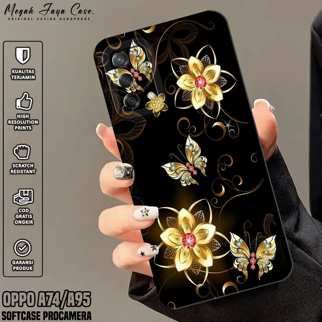 Softcase Oppo A74 / A95 4G - เคส Hp Oppo A95 / A74 4G Motif KP - Silicone Hp Oppo A95 - เคส Hp Oppo 