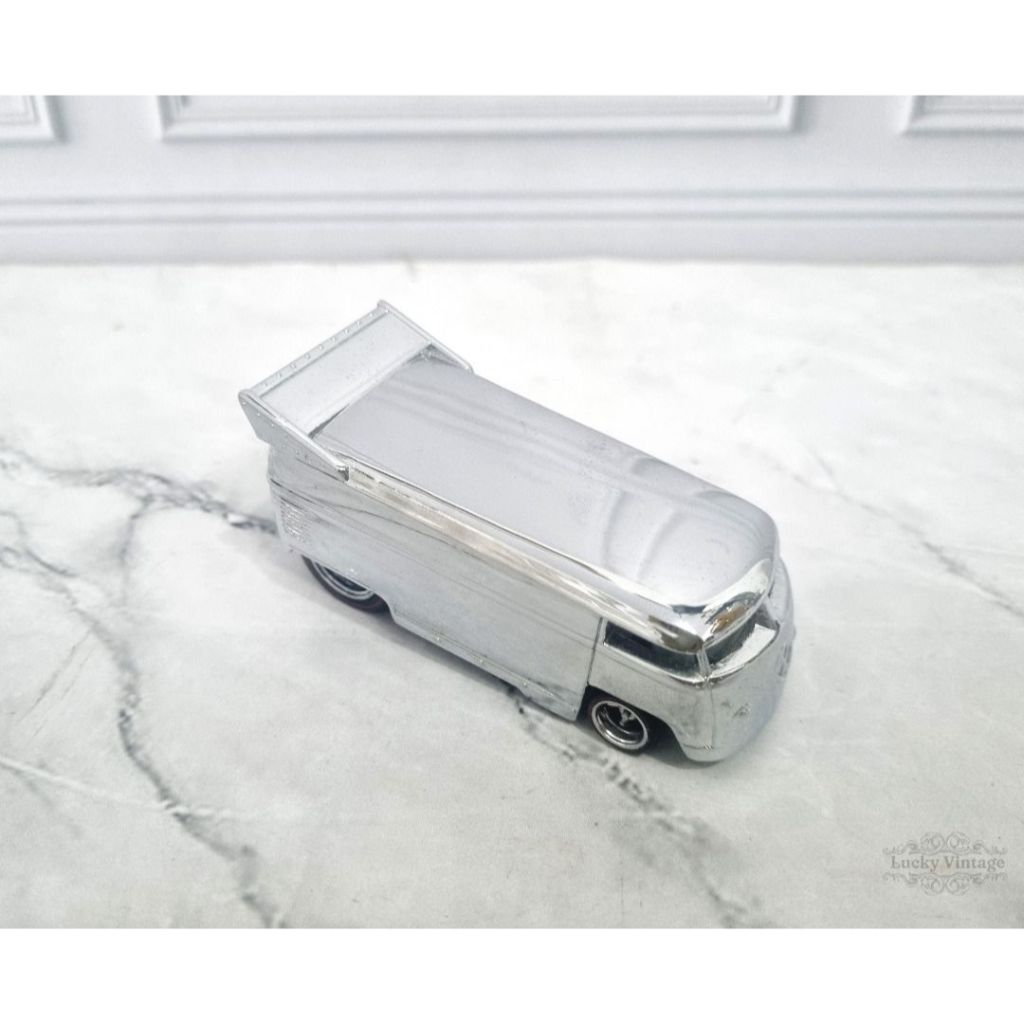Hot Wheels VW Drag Bus Silver Chrome