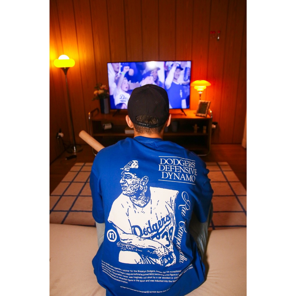 เสื้อยืด Oversize Boxy - The Life of Roy Campanella - Notion Blue - NOTION SPORTS CLUB
