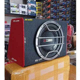 Box subwoofer+speaker subwoofer 10 inch carman pasive doble coil max 350 watt universal