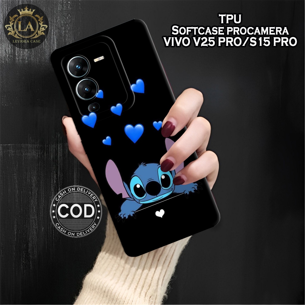 เคส HP Vivo V25 Pro / S15 Pro - เคส Leviora - เคส Stitch แฟชั่น - เคส Vivo V25 Pro / S15 Pro Softcas