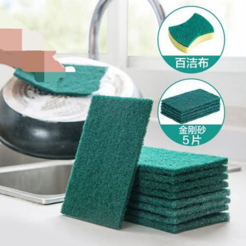 Tapas Sponge Sponge ฟองน้ําล้างจาน กระทะทอด Scale Remover