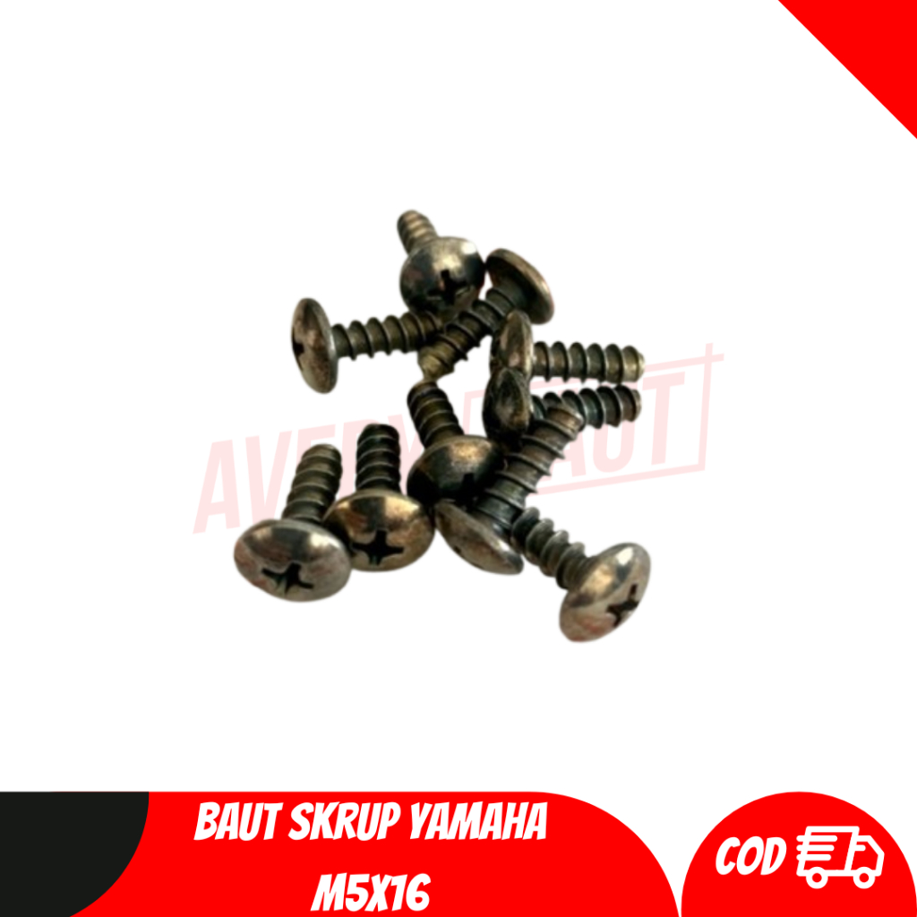 10 ชิ้น - YAMAHA M5X16 SCREW BOLTS