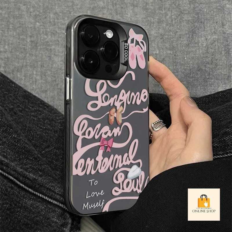 LL82 Premium Matte Case Casing HP Heel Pink Bow สําหรับ VIVO Y29 V40 LITE V29 4G V29E 5G Y200 5G V30