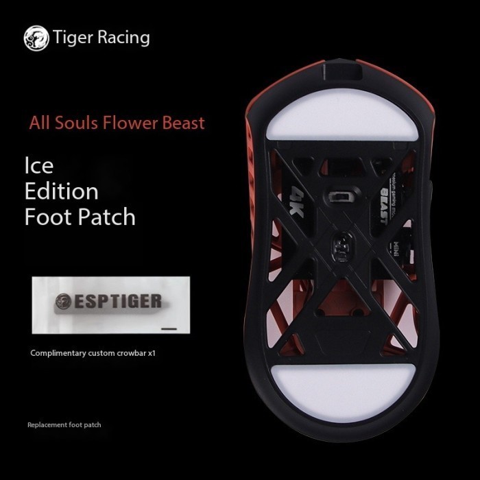 Tiger Arc ICE PTFE Skates Mouse Feet สําหรับ WL Mouse Beast X Max / Mini / Regular