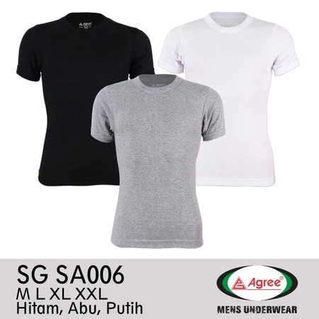 KATUN Agree - เสื้อกล้ามผ้าฝ้ายผู้ชาย Agree เสื้อกล้ามวัสดุผ้าฝ้าย เสื้อยืดผู้ชาย | SG SA 006