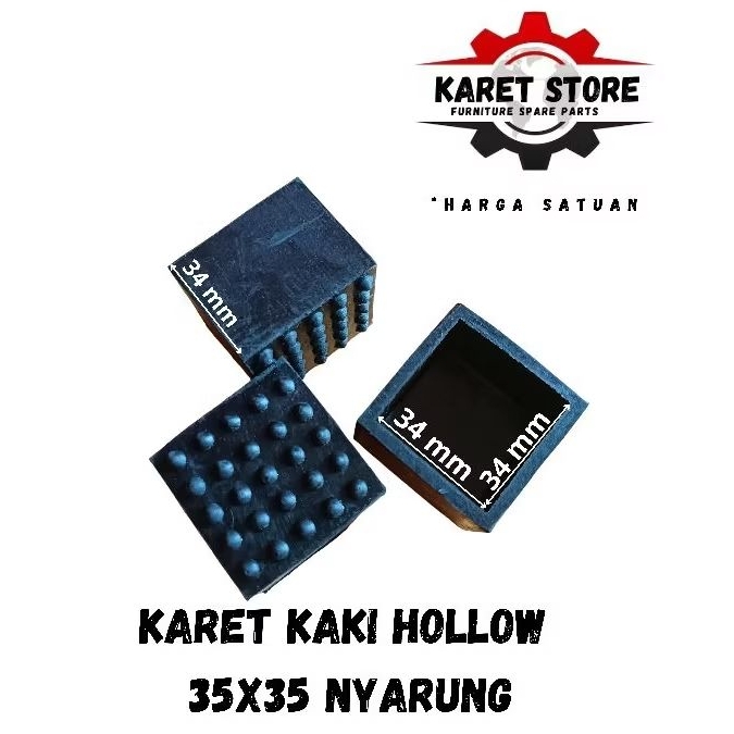 HOLLOW RUBBER LEGS 35x35 (ด้านข้าง)/Chair LEGS RUBBER/TABLE LEGS RUBBER/CHAIR FOOT MAT RUBBER