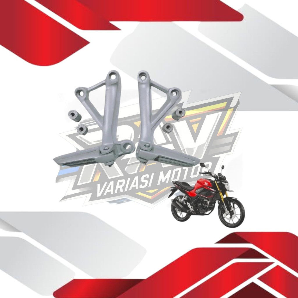 Power Footstep ด้านหลัง CB150R ขั้นตอนด้านหลัง CB50R Postep CB150R คุณภาพสูงหนึ่งชุดสีเงิน