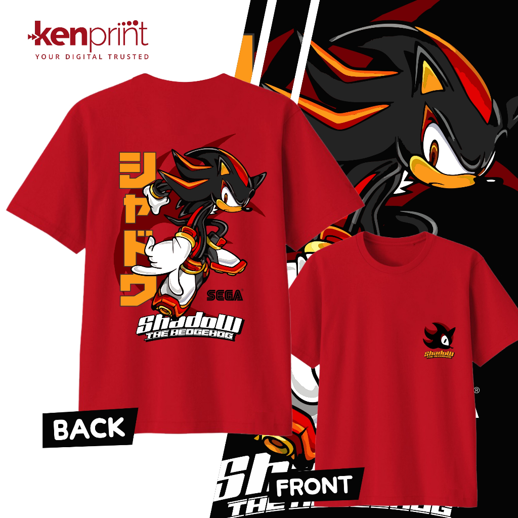 SHADOW THE HEDGEHOG เสื้อยืด | เกี่ยวกับเสียง | ไม่ใช่อย่างเป็นทางการ | พรีเมี่ยมคอตตอน 30'ส - เด็ก วัยรุ่น & ผู้ใหญ่