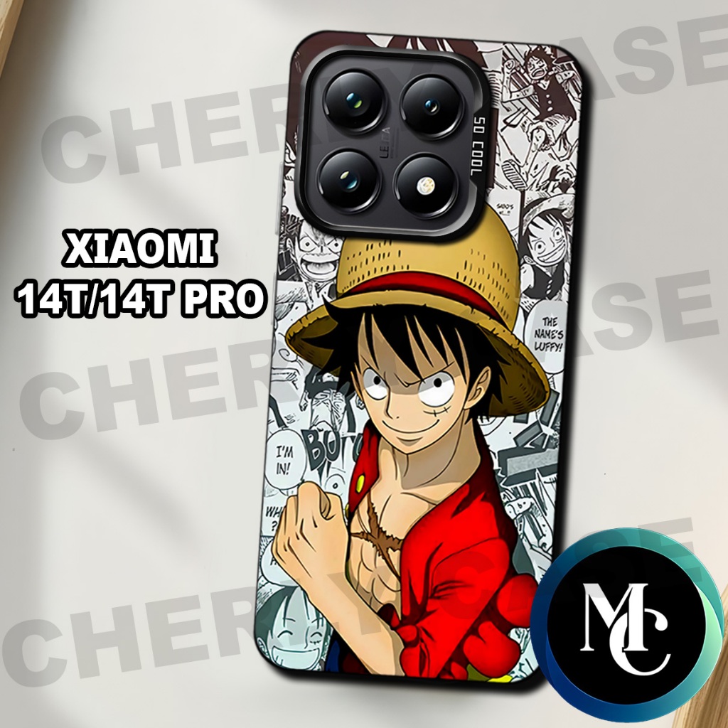 CC4/ Xioami 14T/ 14T pro เคสโทรศัพท์มือ/ลูฟี่อะนิเมะตัวอักษร Motif/Xioami 14T ปลอก/Xioami 14T/Xioami