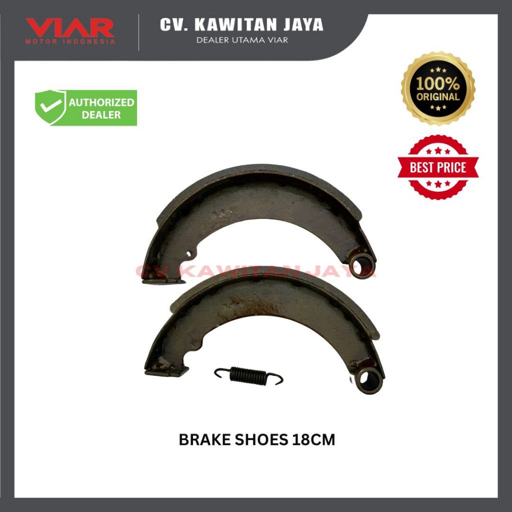 ผ้าเบรกหลังโดย BIT | รองเท้าเบรก 18CM KARYA