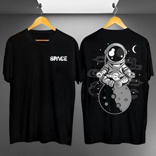 Baju Kaos Distro Motif Astronot Zen / Atasan Pria Lengan Pendek Terlaris / Pakaian Pria Trendy