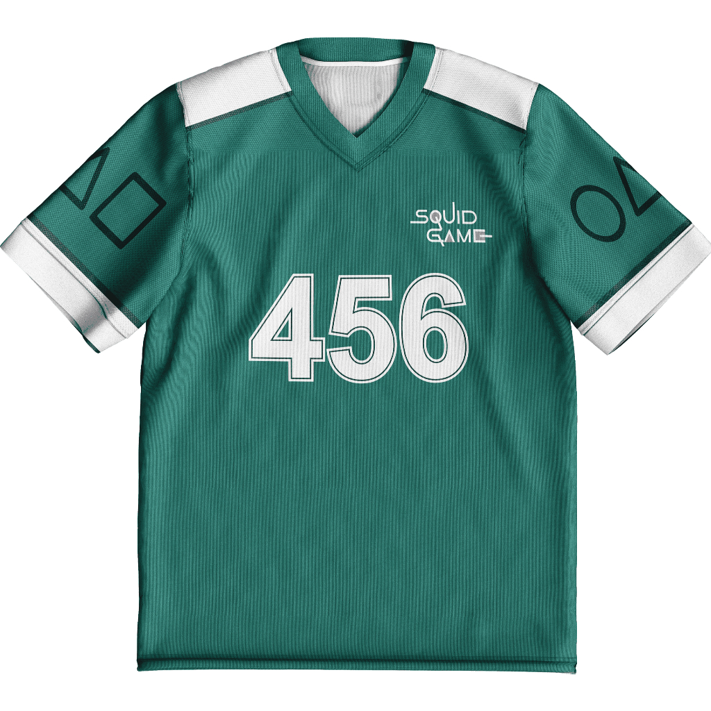 NVRSD / SQUID GAME 456 / NFL / Streetwear / Jersey / Oversize / Retro / Vintage / Music / Boxy