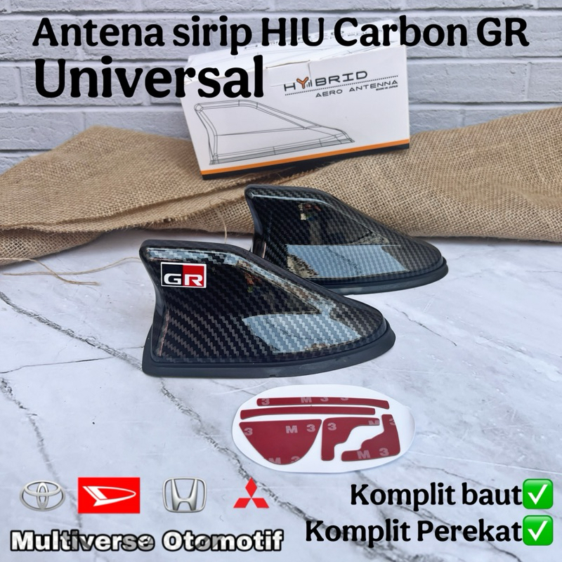 เสาอากาศครีบฉลาม JSracing Universal Carbon GR ดั้งเดิม