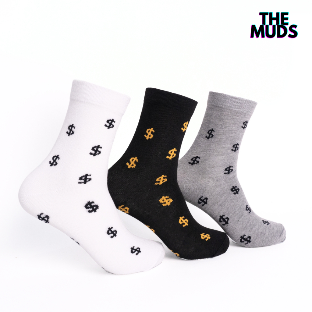 The MUDS - Dollar Motif Quarter Socks สําหรับผู้หญิง