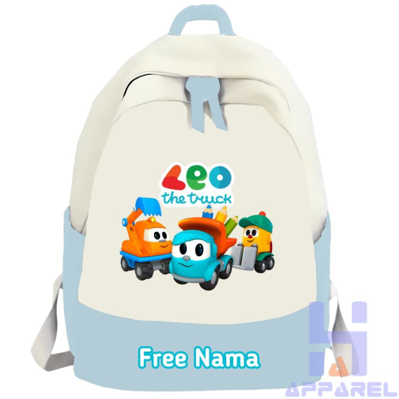 LEO THE TRUCK CHILDRENS BACKPACK ฟรีชื่อ