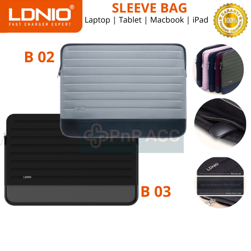 LDNIO B02 B03 เคสแล็ปท็อป Macbook Ipad แท็บเล็ต 13/14" - 15" INCH กันรอยขีดข่วน