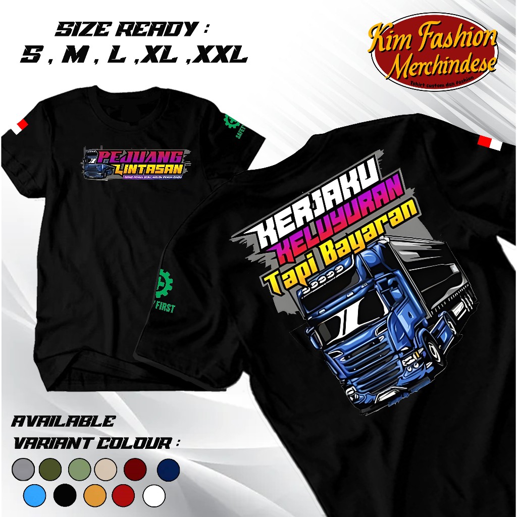 Kimfashion988 - เสื้อยืด WARRIOR - MY WORK IS LOST BUT PAY - SUITABLE สําหรับผู้ชายและผู้หญิง