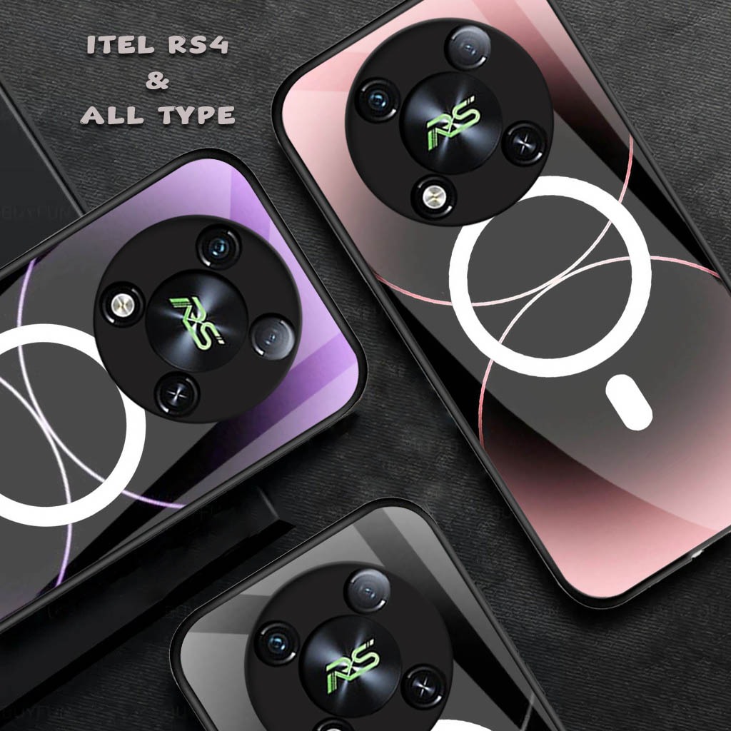 [FK-90] Softcase Glossy Glass Itel RS4 ซิลิโคนล่าสุดสําหรับ - Itel RS4 - เคส Itel RS4 - เคสโทรศัพท์ 