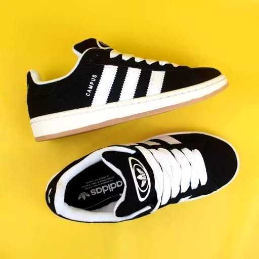 Adidas00 Campus 00s รองเท้าลําลองสีขาวสีดํา 0riginal Premium สําหรับผู้ชายและผู้หญิง