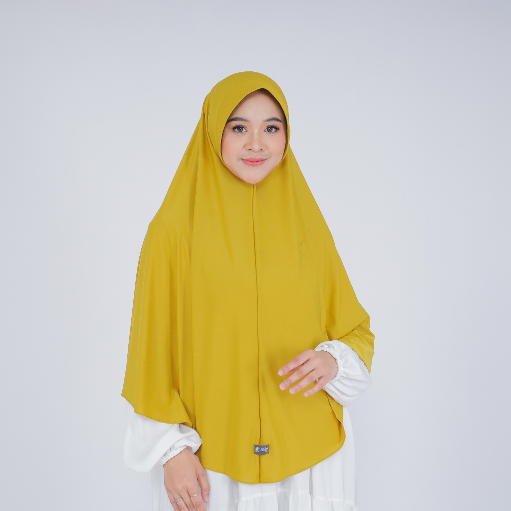 SALMAN - Sari Bergo Hijab - Size XL - เจอร์ซีย์ - สบาย นุ่ม Sari Bergo Hijab