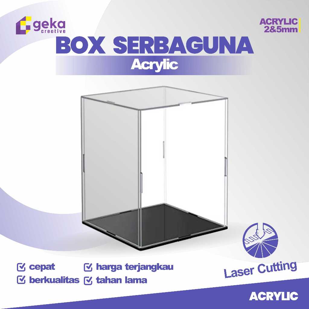 MULTIPURPOSE ACRYLIC DISPLAY BOX / DISPLAY BOX / DIECAST ACRYLIC PORTRAIT EEKA LASER