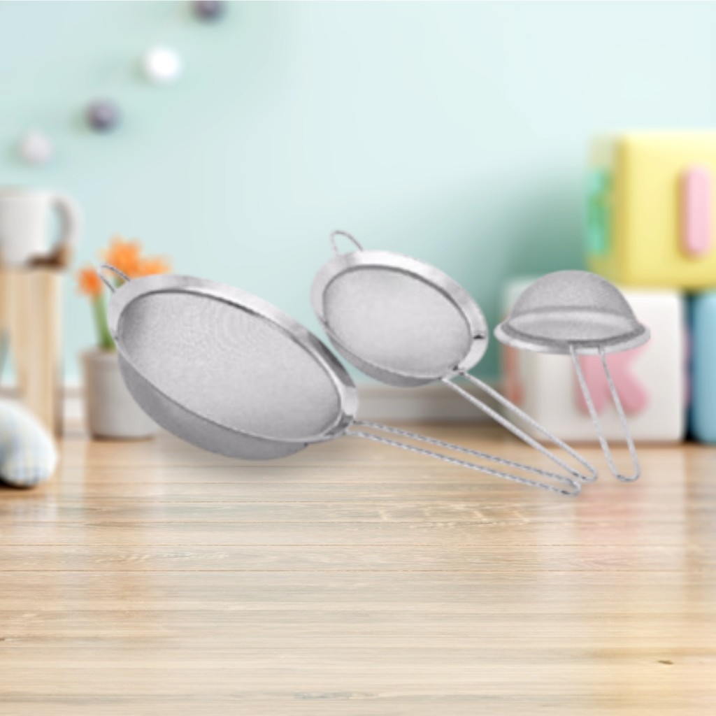 JUMBO STAINLESS TEA STRAINER 22 CM