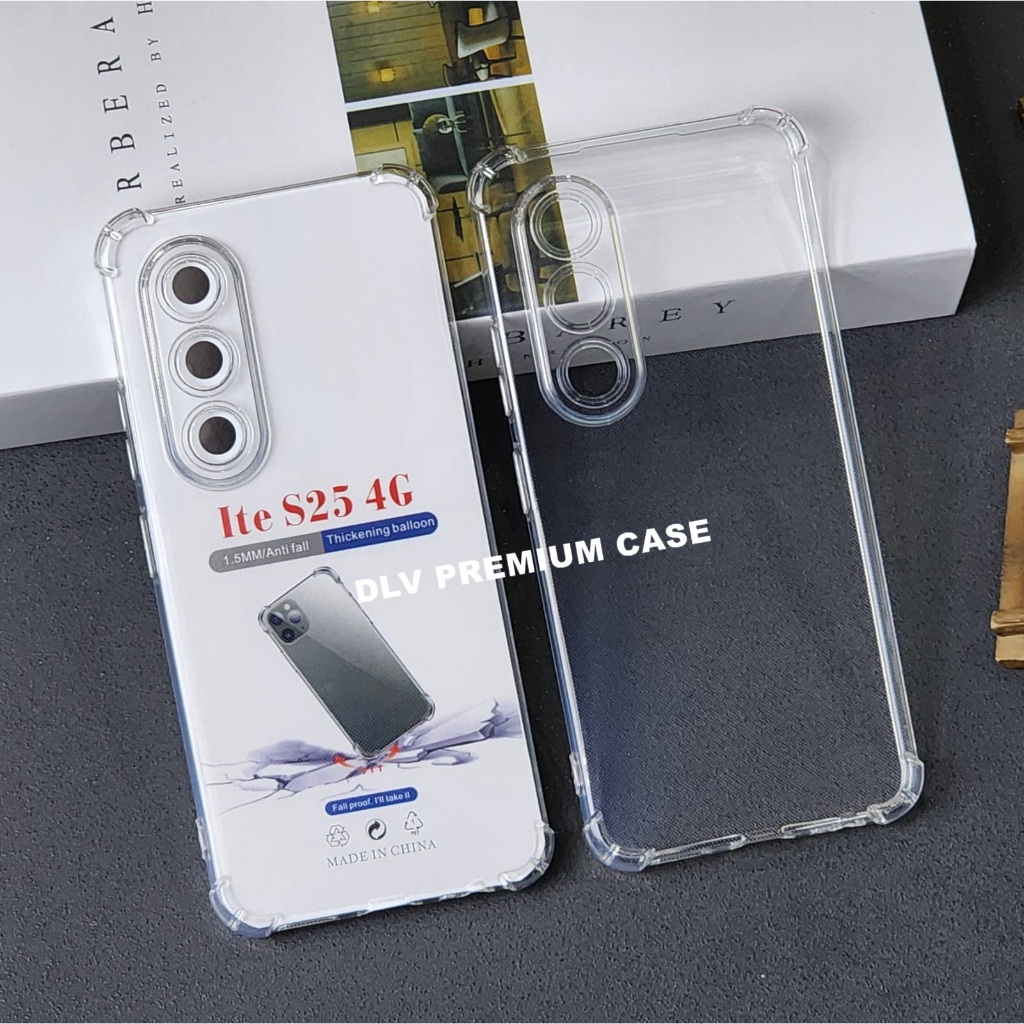 ITEL S25 ITEL S25 ULTRA CASE AIRBAG ANTI CRACK THICK CLEAR SOFTCASE ITEL S25 ITEL S25 ULTRA