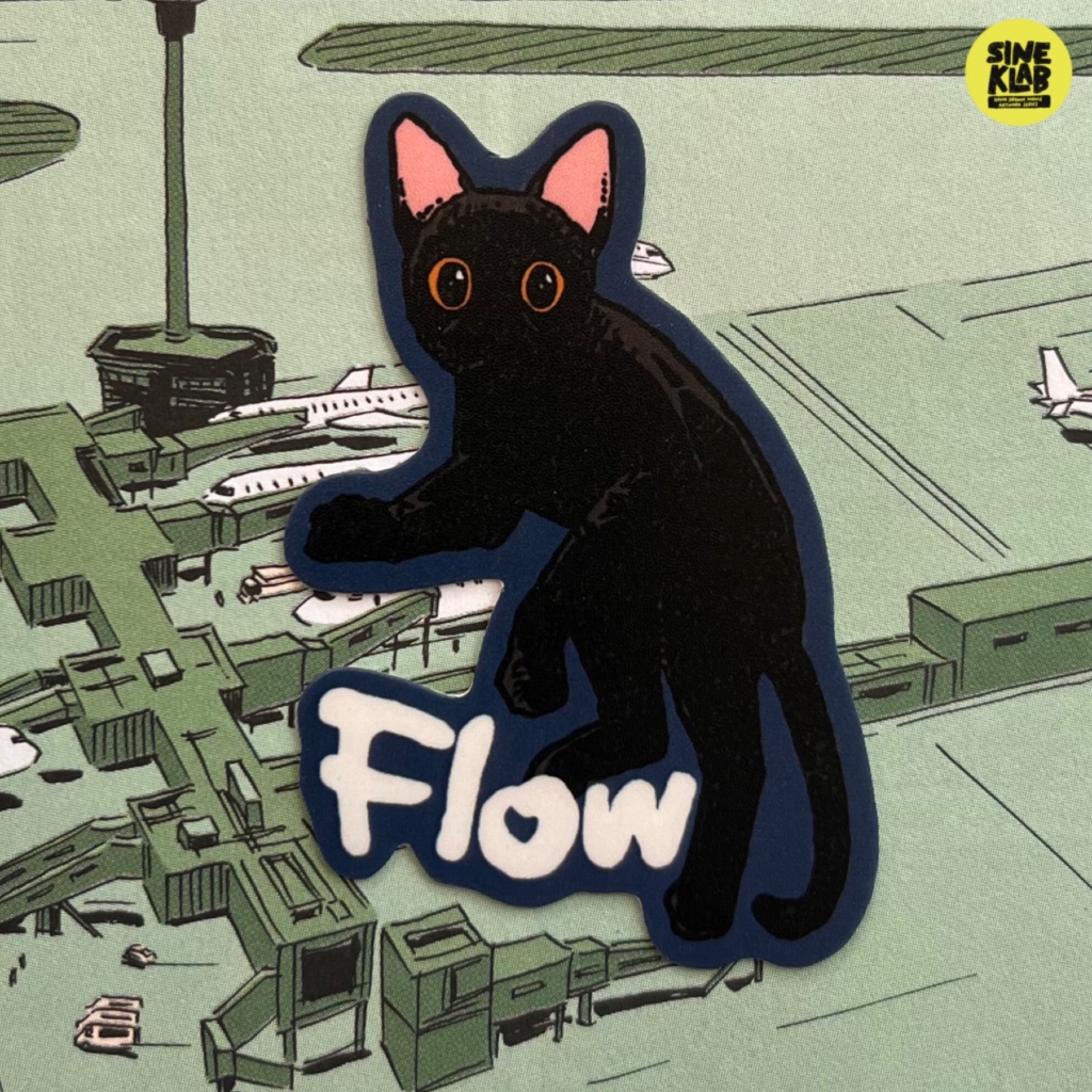 Sineklab - Sticker FLOW - Sticker Film / Movie / Cinema / Series / Laptop Sticker Edition