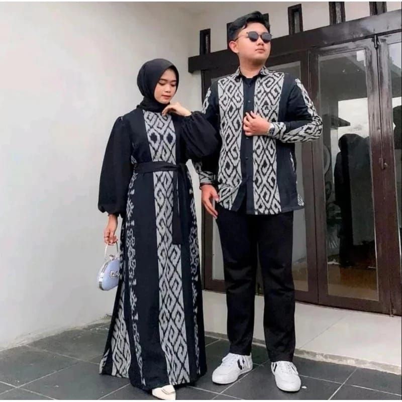 KEMEJA COUPLE COUPLE - EID COUPLE - WOVEN COUPLE - WEDDING COUPLE - SHIRT - DRESS