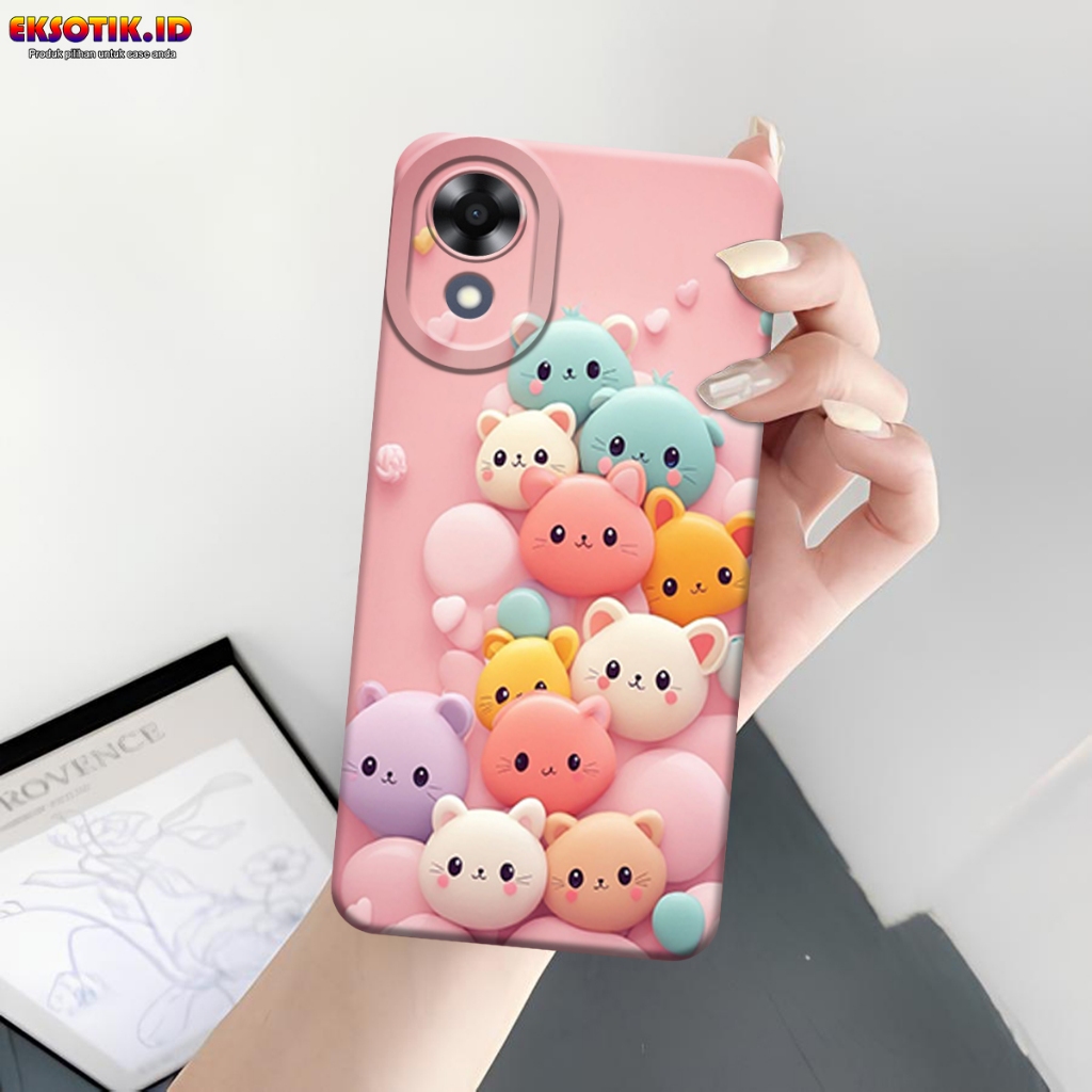เคสOppo A17k - เคสOppo A17k - เคสแฟชั่น - Oppo A17k Silicone - Cool and Cute Motifs - เคสOppo A17k -