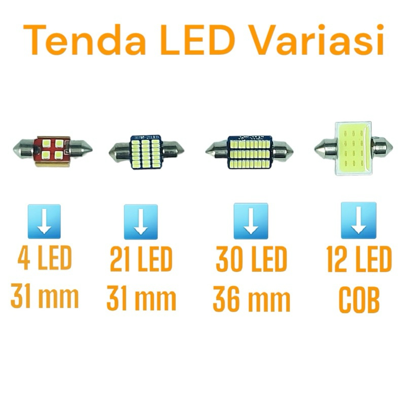ไฟ LED รถ CEILING 4 LED 31 มม. / 21 LED 31 มม. / 30 LED 36 MM / 12 LED COB SMD รถ INTERIOR CABIN ไฟ