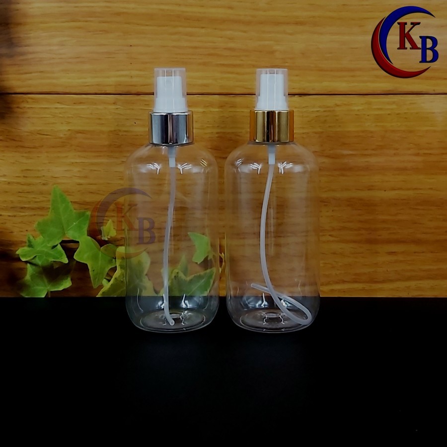 คออลูมิเนียมครึ่งหมวก 250 มล. ขวดสเปรย์ 24 ขวด / ขวดพลาสติก PET SBR ใส 250 มล.