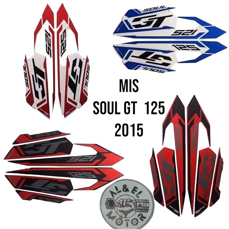 สติ๊กเกอร์ STRIPING LIS LES POLET BODY PLATE YAMAHA MIO SOUL GT 125 FI 2015 MOTORCYCLE