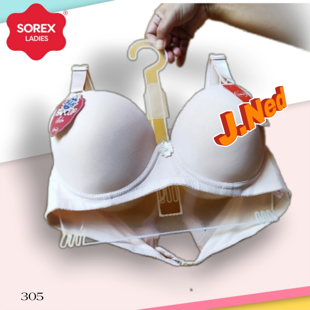 J305 (1-3 ชิ้น) Sorex Bra สําหรับผู้ใหญ่ผู้หญิง Jumbo Foam พร้อม Underwire Cup D สามตะขอขนาด 38 40 4