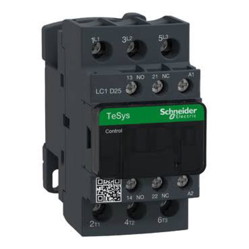 SCHNEIDER CONTACTOR CONTACTOR 3P 25A 220V LC1D25M7 / LC1D25 M7 เดิม