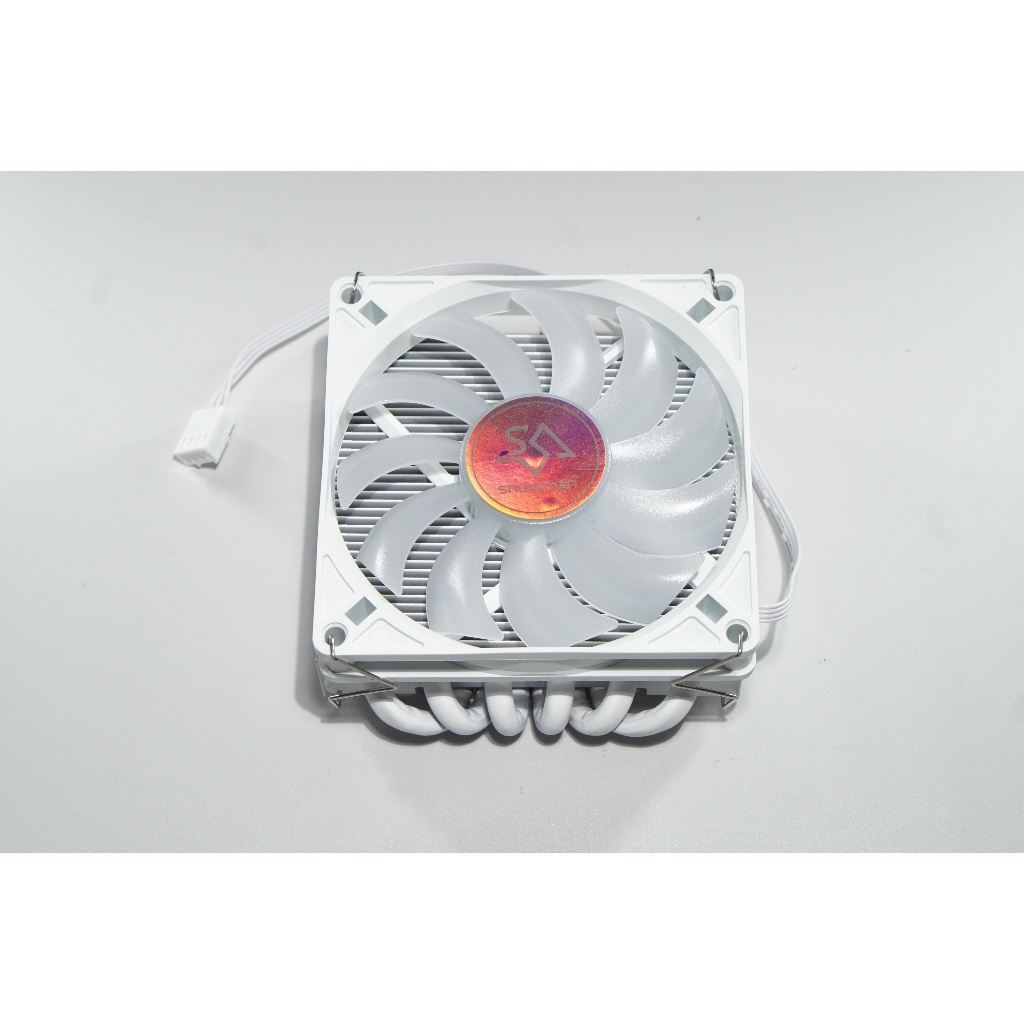 SNOWMAN MC45 WHITE SLIM CPU / PC COOLER 90MM SINGLE FAN - 6 ท่อความร้อน ฮีทซิงค์