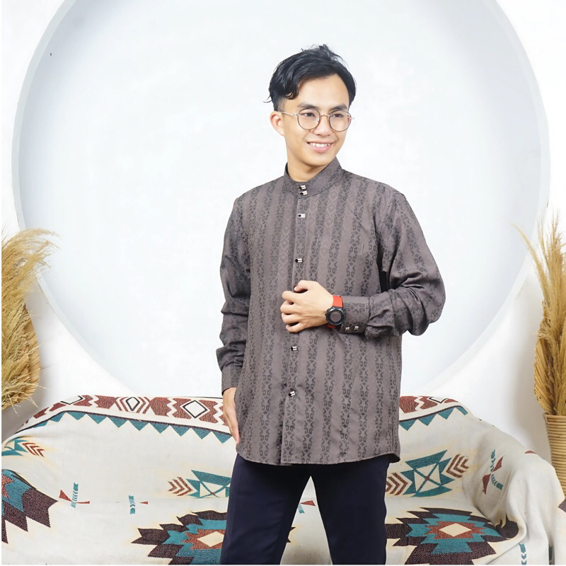 KEMEJA Kemko Sulltan เสื้อเชิ้ตลายนูน Komko Koko Sulltan jaguar