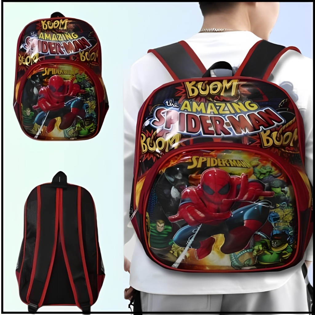 SUPERMAN & KINDERGARTEN BOYS SCHOOL กระเป๋าเป้สะพายหลัง