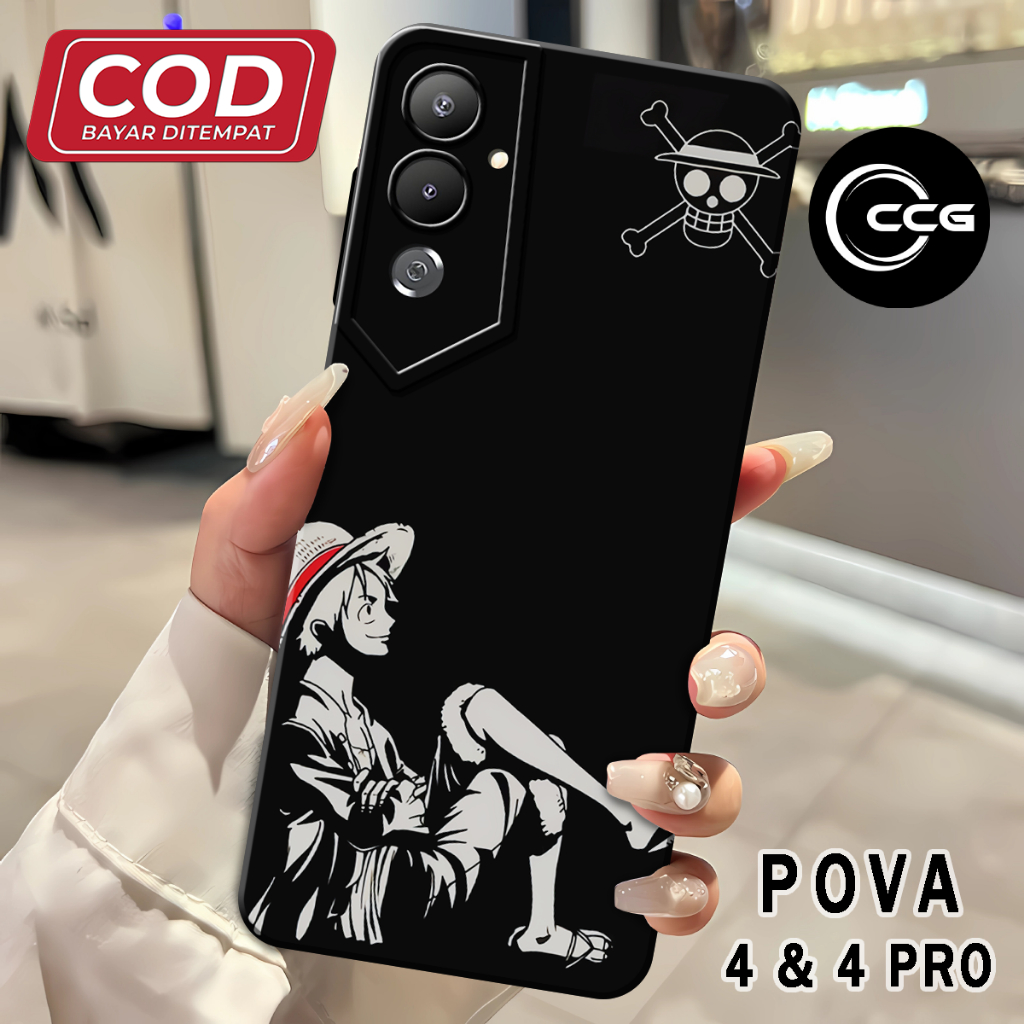 ( GG 14 ) softcase ซิลิโคน hp ยางยืดหยุ่นเต็มรูปแบบสําหรับ Tecno Pova 4 L Pova 4 Pro l Pro กล้อง l ซ