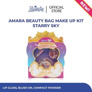 Purbasari - Amara Beauty Bag Make up Kit Starry Sky / Make Up Bag / Makeup Anak BPOM / mainan anak perempuan Set Eyeshadow