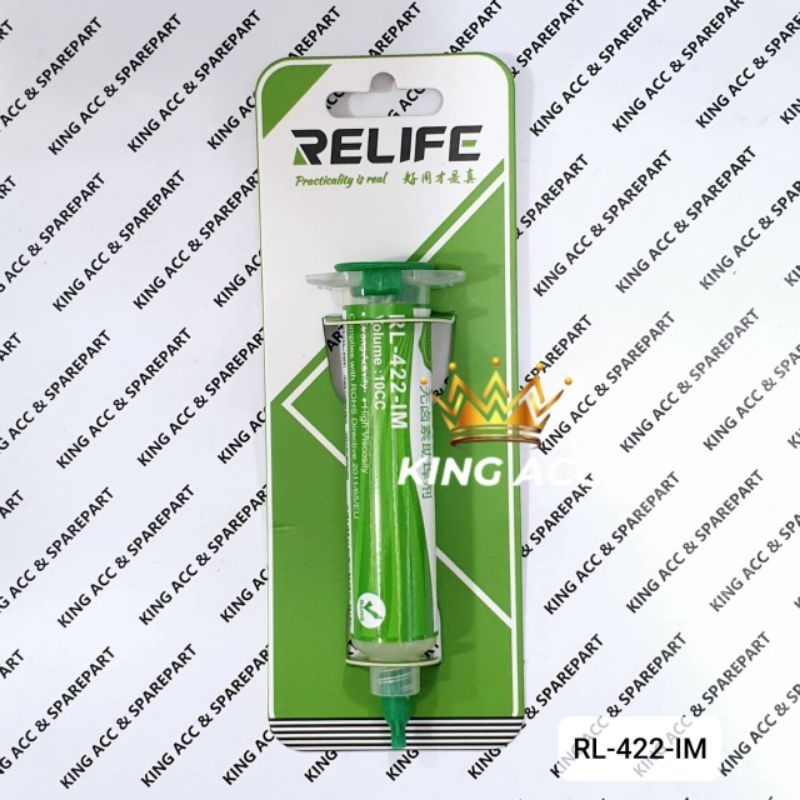 FLUX PASTA RELIFE RL-422-IM OIL PASTA SOLDER RELIFE RL422IM 10CC
