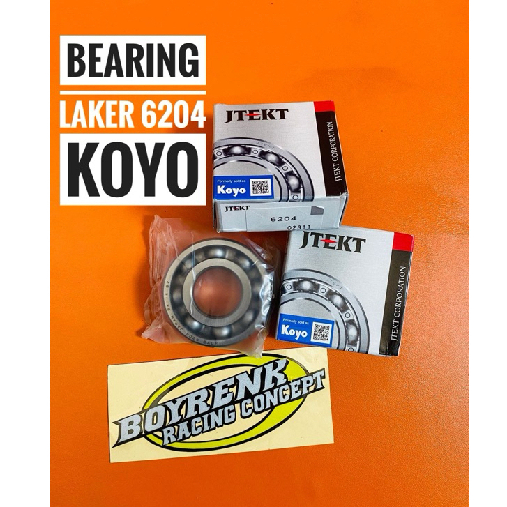 BEARING LAKER LAHER AS PULLY CODE 6204 KOYO - BRC OLSHOP
