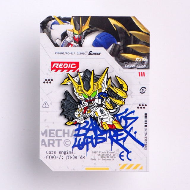 เข็มกลัดเคลือบ Redic SD - Barbatos Lupus Rex