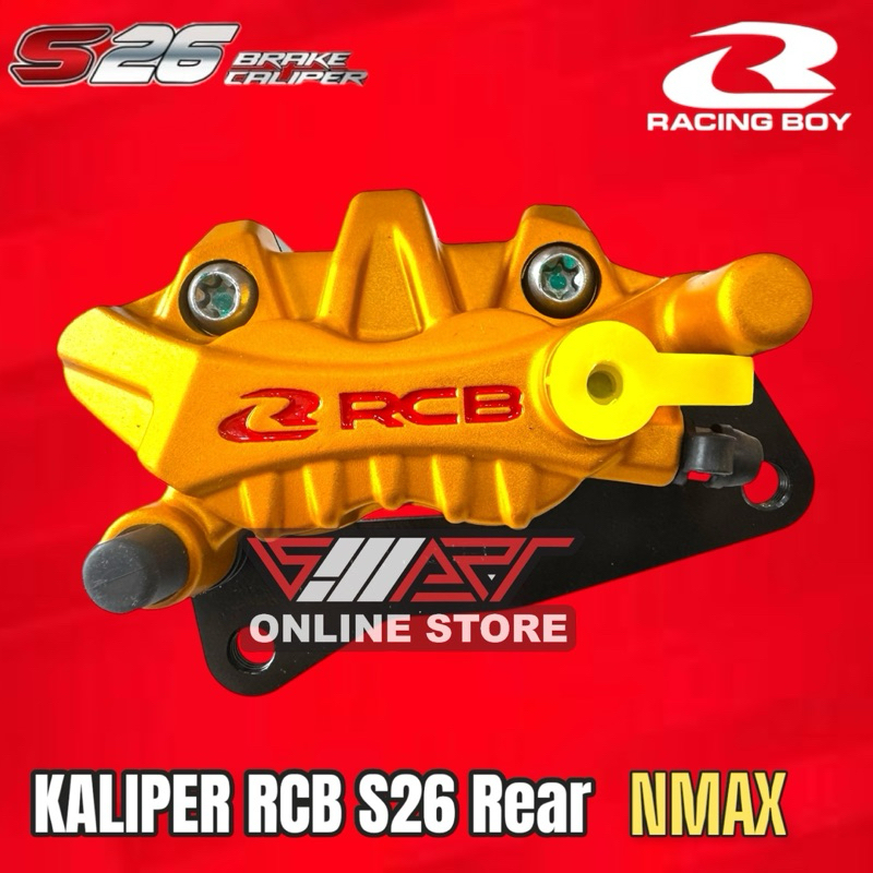 RCB S26 CALIPER (REAR) YAMAHA NMAX REAR 2 PISTON CALIPER