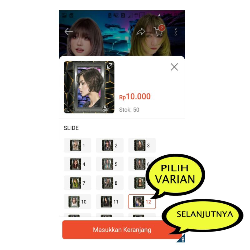 ผู้หญิงผมรุ่นโปสเตอร์สีผมอุปกรณ์ร้าน รูปที่ 3