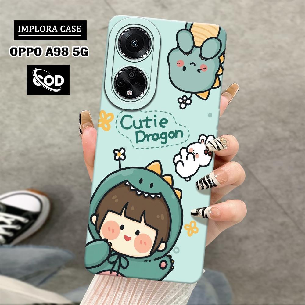 เคส HP IMPLORA - เคสโทรศัพท์ OPPO A98 5G ล่าสุด - เคสแฟชั่นการ์ตูน - เคส OPPO A98 5G Pro Camera Soft