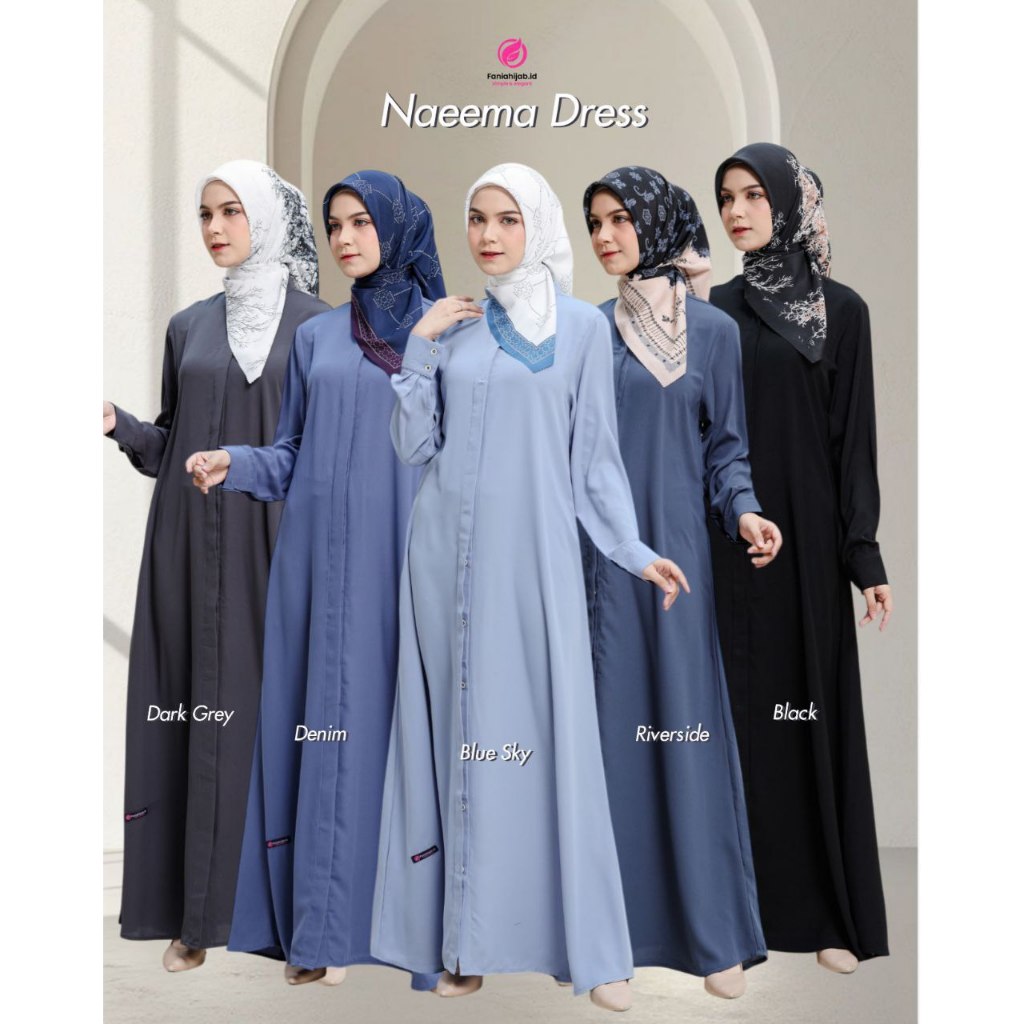 CANIA NAEMA DRESS I ผู้หญิงธรรมดา Gamis ตัดการสูญเสีย kembut flowy